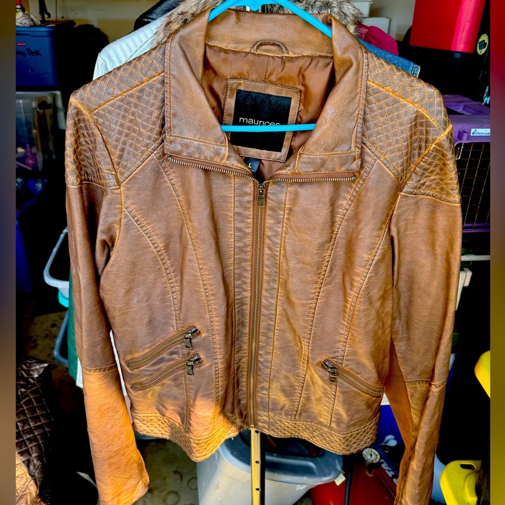 Maurices Faux / Vegan Leather Ladies Jacket